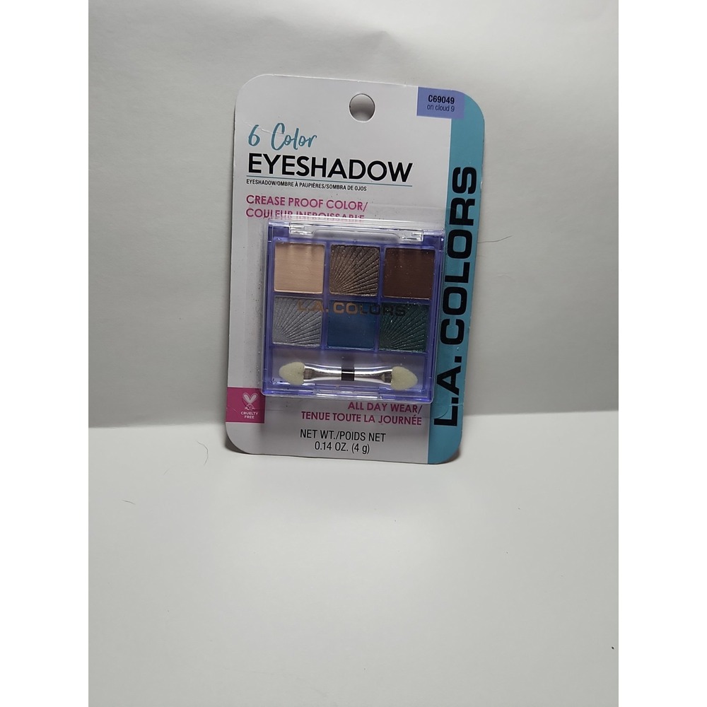 L.A. Colors 6 Color Eyeshadow Palette On Cloud 9 ( NEW)